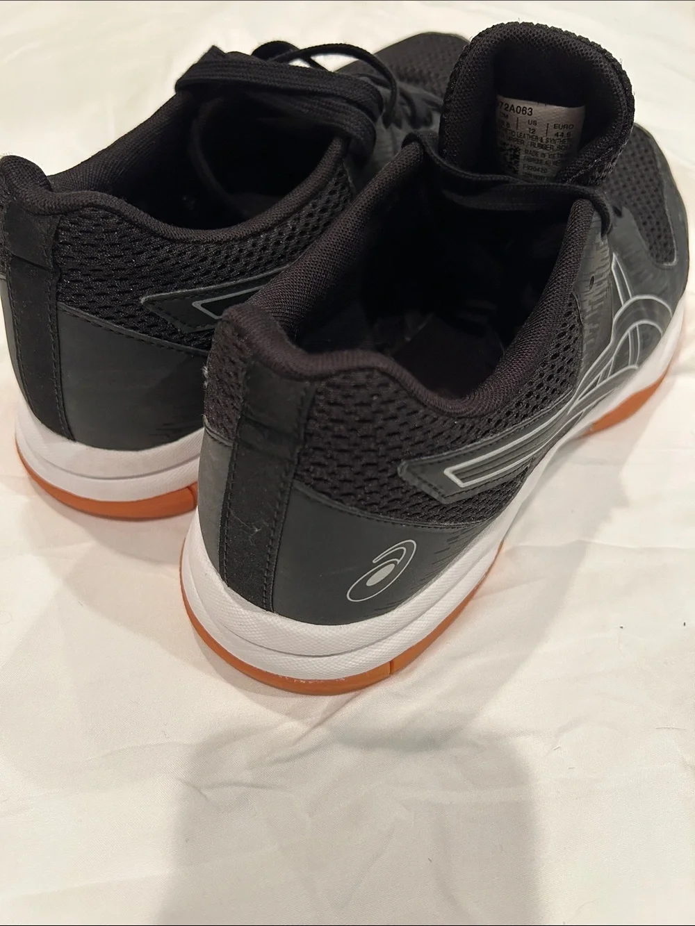 Asics Black Athletic Sneakers with Gum Outsole